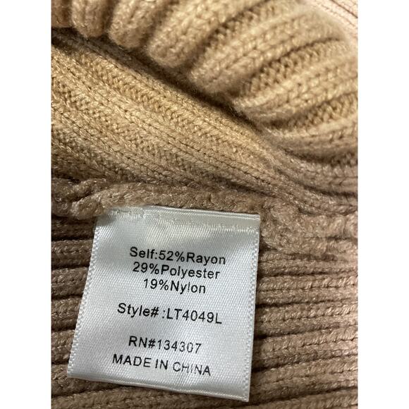 Line & Dot 'Blair' Tan Off Shoulder Sweater Size S - NWT - Picture 5 of 5